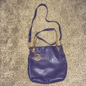 Purple MICHAEL KORS MK crossbody purse